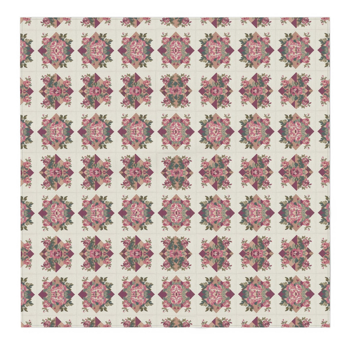Lena Started a Second Pillow Tablecloth