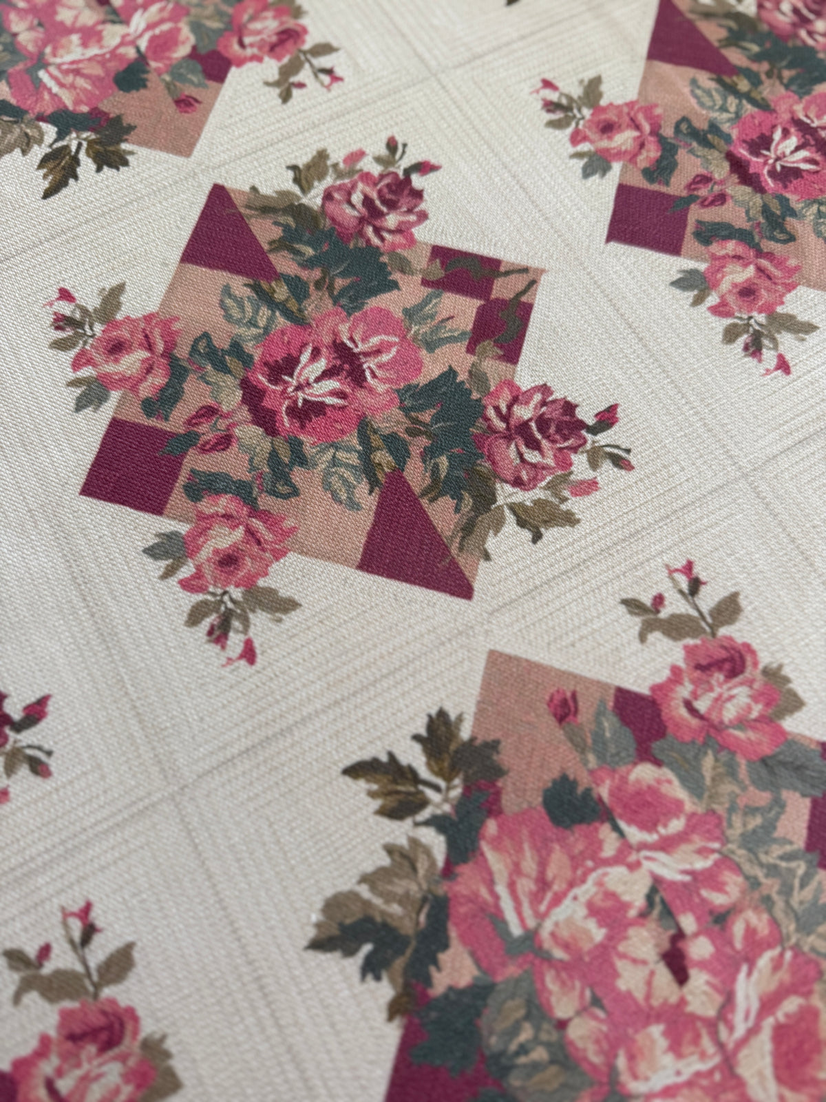 Lena Started a Second Pillow Tablecloth