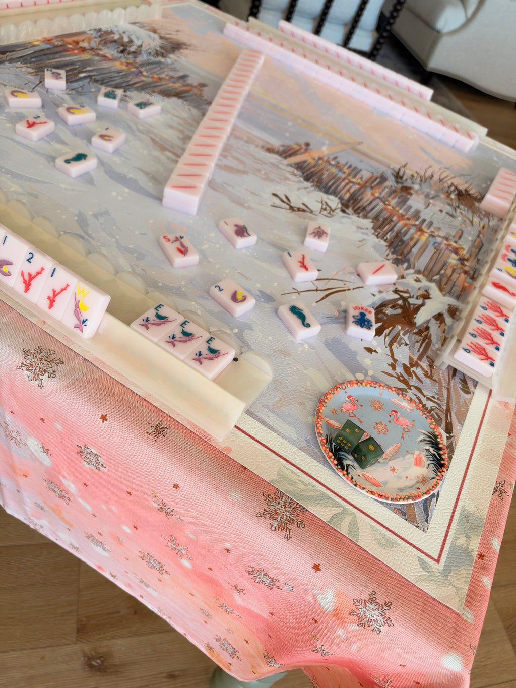 Shirley Swore It Never Snows Here Tablecloth