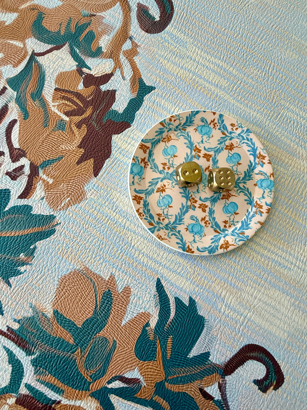Harriet's Blue Ribbon Dice Dish