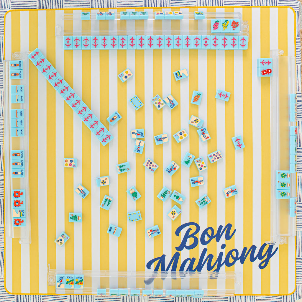 THE RIVIERA JET SET -  MAHJONG TILES:  PORTOFINO BLUE