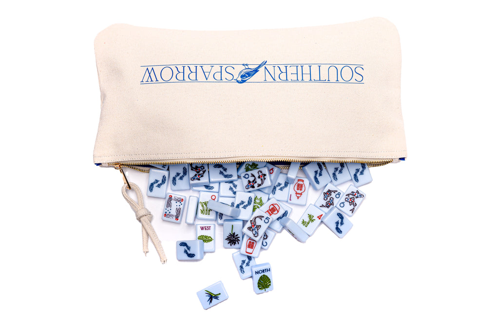 THE CHINOISERIE SET -  MAHJONG TILES: BREEZY BLUE