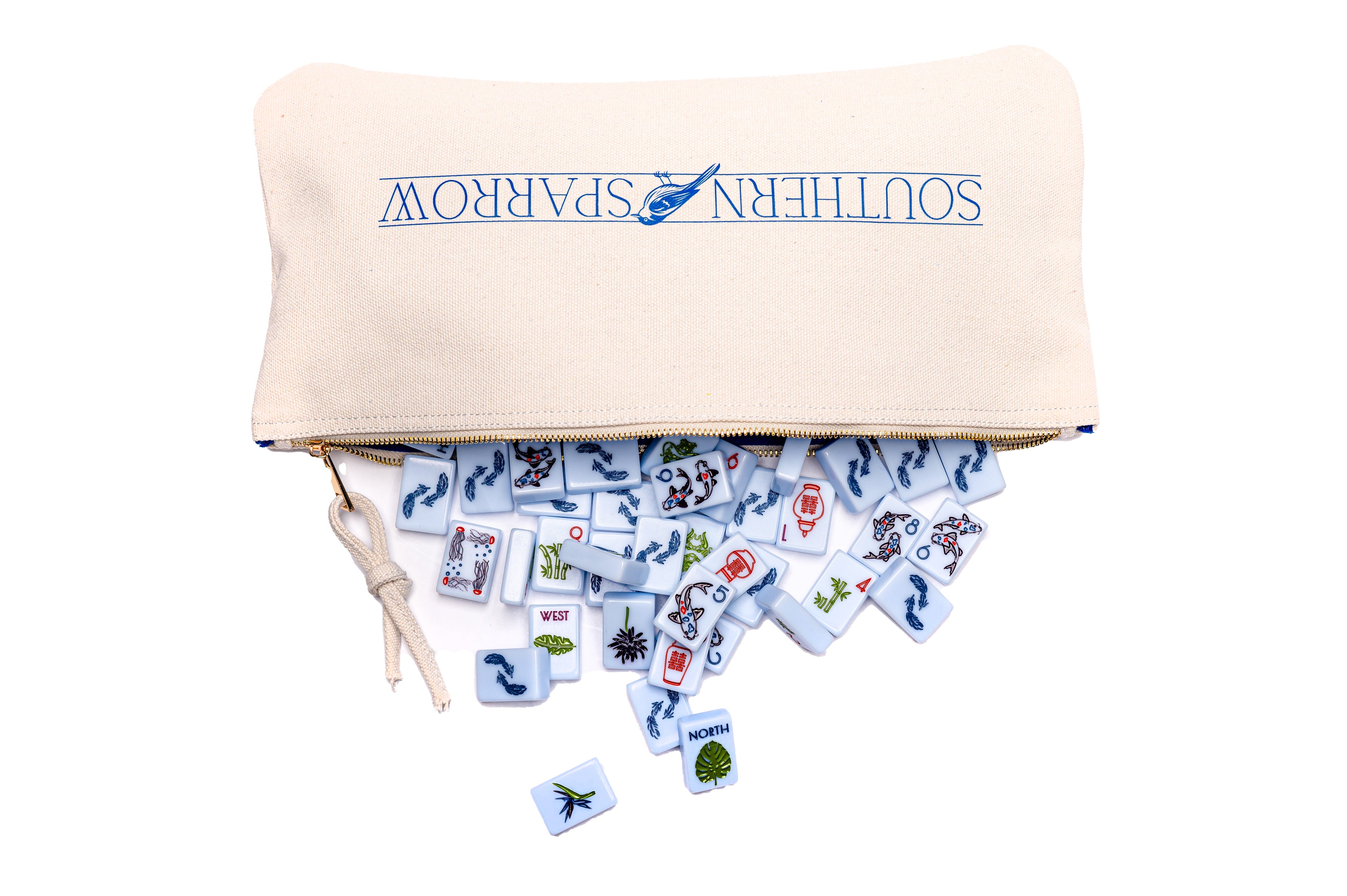 THE CHINOISERIE SET -  MAHJONG TILES: BREEZY BLUE