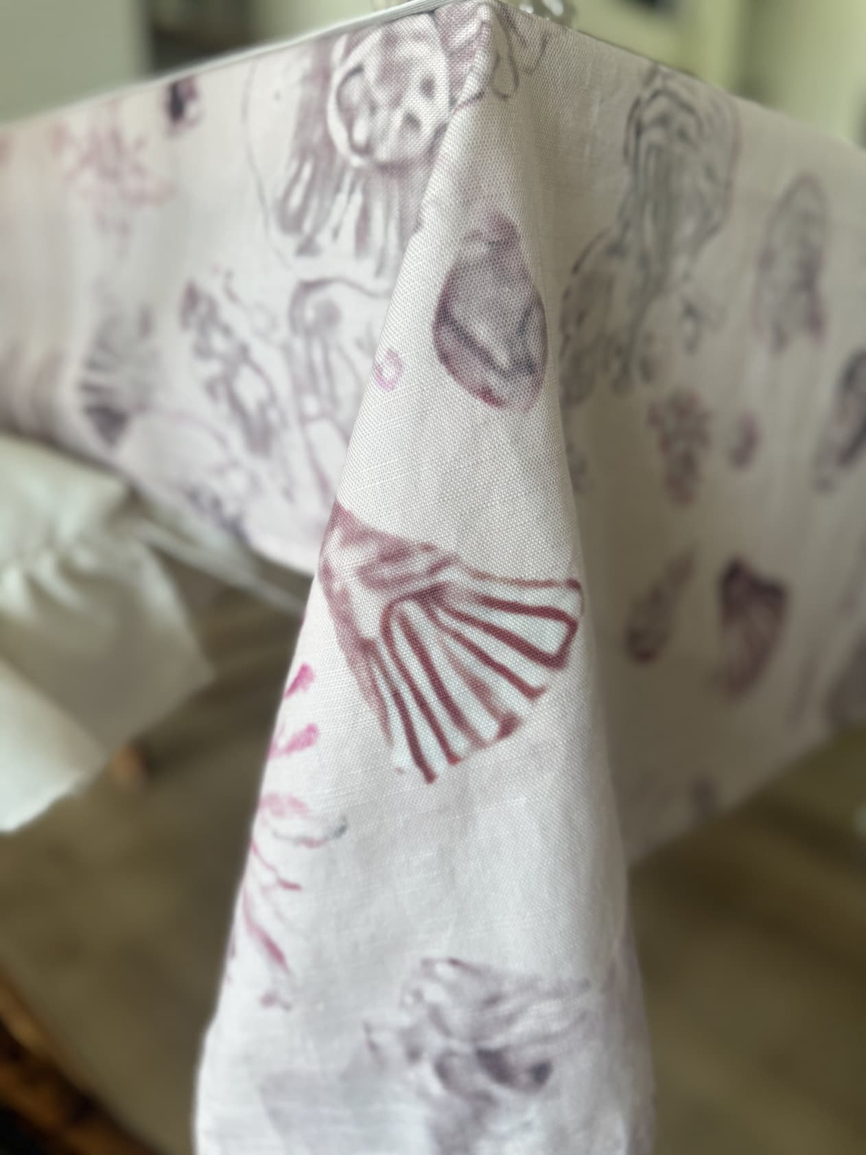 Shirley Lost a Flipper tablecloth draped detail