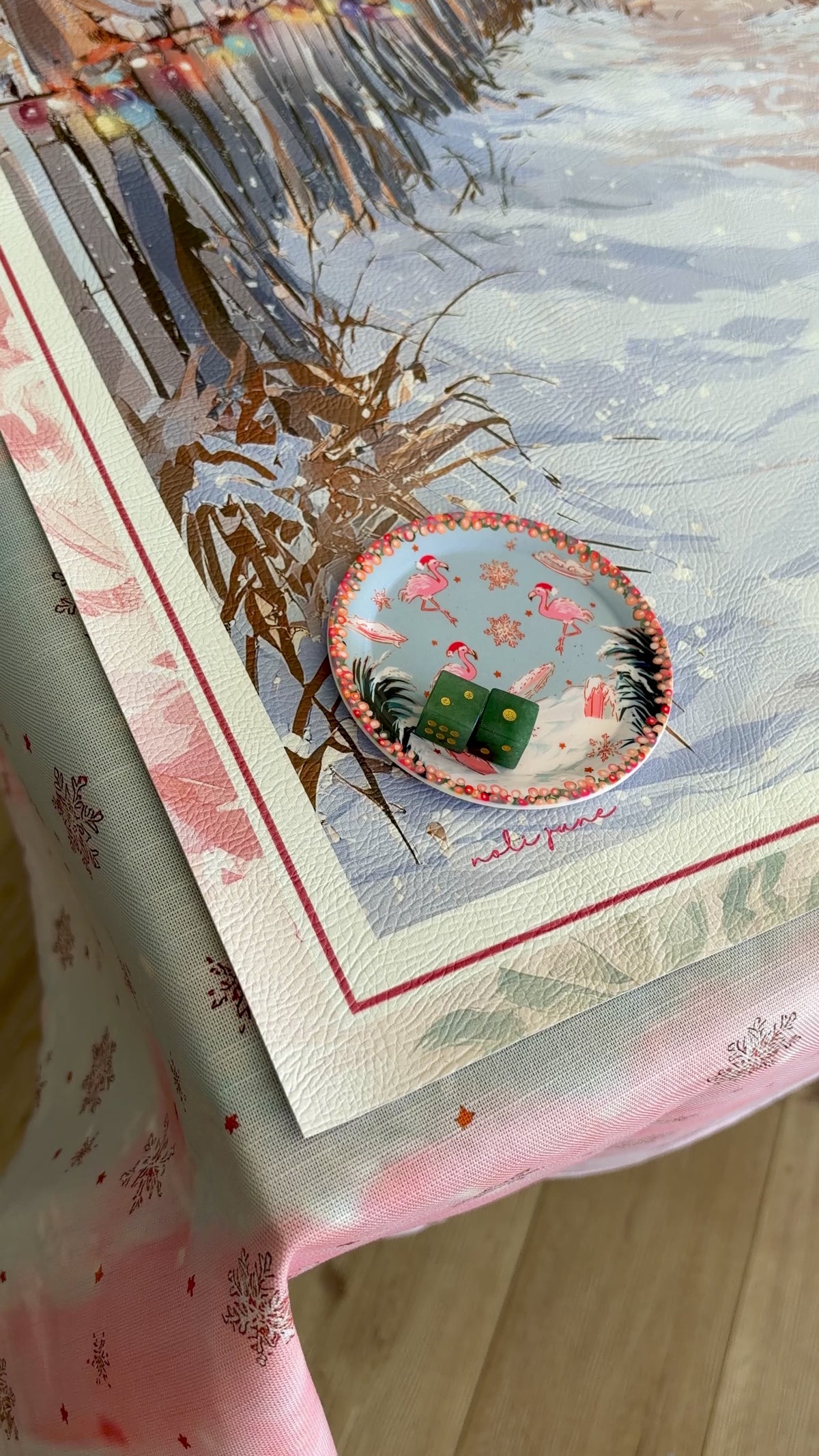 Shirley Swore It Never Snows Here Tablecloth