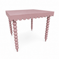 Sue Adores a Scallop mahjong table in Dusty Rose
