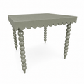 Sue Adores a Scallop mahjong table in Sultry Sage